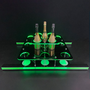 RICHSHINING Présentateur en métal de grande capacité de 10 bouteilles de <span class=keywords><strong>champagne</strong></span> Wine Glory au design moderne pour les soirées en boîte de nuit - Product Image 6