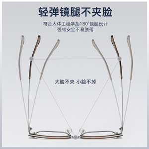 Elegantes Monturas de Gafas Rectangulares de Aleación para Hombre 9386, Montura Completa, Lentes de Resina Cómodas, Origen Danyang - Product Image 2