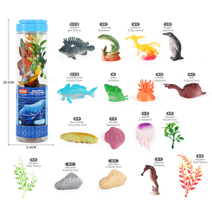 UCOK 12 Figuras <span class=keywords><strong>de</strong></span> Criaturas Marinas Surtidas con Plantas Acuáticas, <span class=keywords><strong>Juguetes</strong></span> Oceánicos <span class=keywords><strong>de</strong></span> Plástico para Niños, Regalos <span class=keywords><strong>de</strong></span> Cumpleaños - Product Image 2
