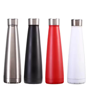 Cute Animal Head Lid Kids Stainless Steel Vacuum <b>Insulated</b> Water Bottle Portable Handle Leakproof Thermal <b>Flask</b> - Product Image 1