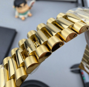 ตัวเรือนนาฬิกาสแตนเลสสตีล 316L ชุบทอง 18K แบบพรีเมียมสั่งทำพิเศษ สไตล์ 'President' พร้อมชุดสายนาฬิกาสำหรับนาฬิกาดำน้ำ รวมถึงแบบ Fluted - Product Image 3