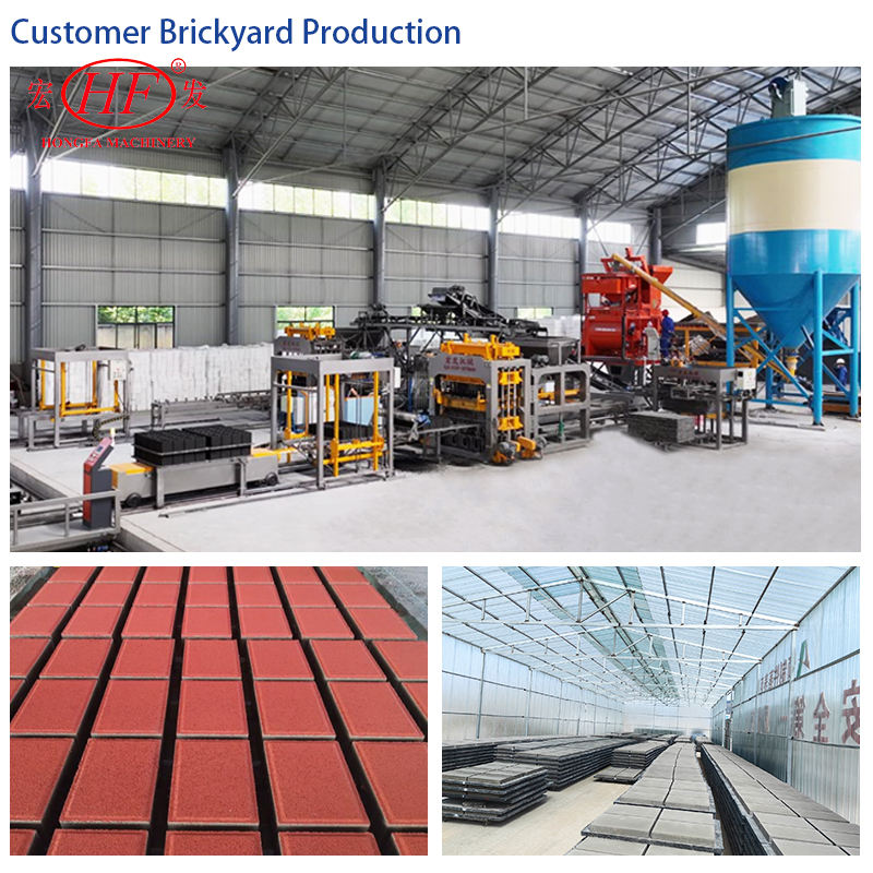 Fully Automatic QT10-15F Brick Making Machinery Easy Operation with ...
