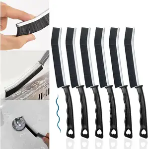 Hot Sales 6pcs Bathroom Cleaning Brush Bathroom Gap Brush with Heart Handle for Household Cleaning with Heart Handle