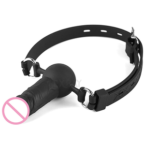 Juguetes Sexuales SEXBAY Más Populares, Mordaza de Silicona con Correa para la Cabeza y Consolador, <span class=keywords><strong>Bondage</strong></span> SM para Lesbianas - Product Image 1