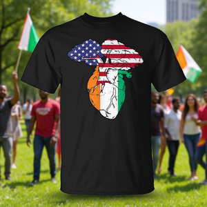 T-shirt Cœur Fierté Côte d'Ivoire avec motif drapeau ivoirien pour montrer votre soutien - Product Image 3