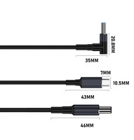 Câble d'alimentation USB Type C vers DC personnalisé 20V 28V PD 140W avec protection OTP pour ordinateurs portables
