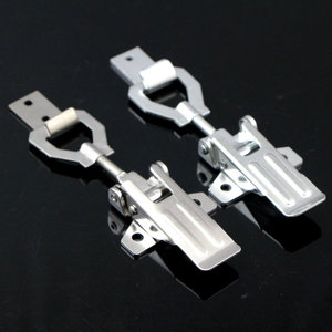 Serrure de porte verticale Xinjieliang réglable à boucle auto-agrippante en acier inoxydable 304, serrure de meuble sans clé - Product Image 1