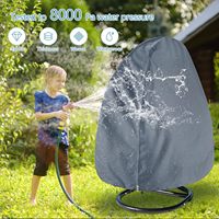 Housse de chaise suspendue en osier pour extérieur, résistante à l'eau et à la poussière, avec boucle inférieure