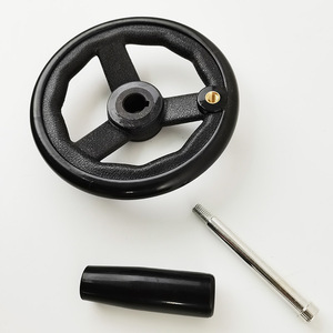 พลาสติกแฮนด์วีลแบบมีซี่ล้อ KH-0314 M12/M16/M18 100/125/160/200 มม. สำหรับเครื่องจักรบรรจุภัณฑ์ เครื่องบด เครื่องกัด - Product Image 3