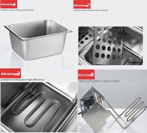 <span class=keywords><strong>Friteuse</strong></span> électrique commerciale robuste ybao, appareil à friture avec 2 cuves, 2 panier, grande capacité, pour faire des Chips pour pommes de terre - Product Image 3