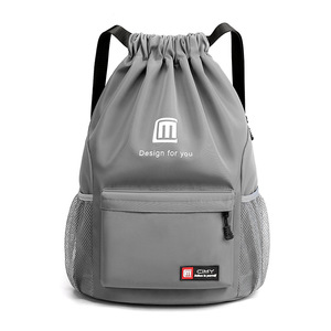 Wholesale <strong>Custom</strong> Polyester Nylon Gift <strong>Pull</strong> <strong>String</strong> Shoe <strong>Bags</strong> Bulk Hiking Sport Gym Yoga Drawstring Backpack <strong>Bag</strong> With Logo Print - Product Image 1
