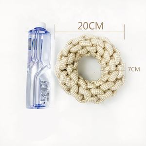 Çok Set eko gri doğal kenevir pamuk Pet halat köpek oyuncak interaktif dayanıklı pet aksesuarları pamuk halat kenevir köpek oyuncak seti - Product Image 3