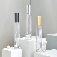 Flacon de parfum en verre de luxe de haute qualité 15 ml vide personnalisable finition mate givrée échantillon gratuit emballé en carton