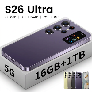 Nuevo Teléfono Inteligente S26 Ultra 5G 2026, Octa Core, 16GB+1TB, Pantalla OLED de 120Hz, 108MP, Reconocimiento Facial, Huella Dactilar - Product Image 1
