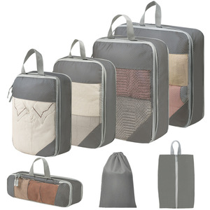 Juego de 7 Bolsas de Almacenamiento para Viaje, Cubos de Compresión para Empacar, Organizador de Equipaje, Cubos de Empaque para Viajar - Product Image 4