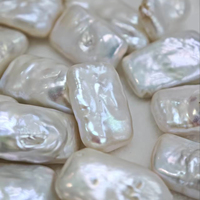 Perles baroques rectangulaires, semi-finies pour la création de bijoux DIY