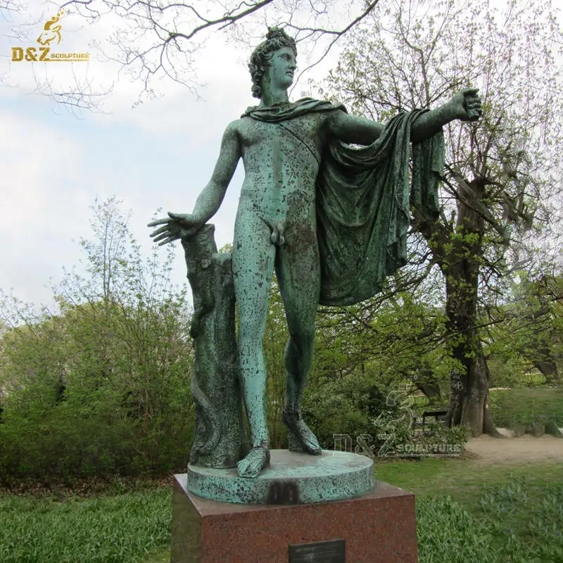 Große alte Bronze skulptur des Apollo Chariot im Freien für Stadtpark-und Hotel dekorationen