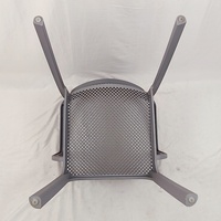 Fauteuil en plastique perforé résistant aux intempéries pour terrasse extérieure, jardin, usage commercial