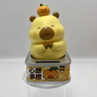 WANGERBAO Gachapon 120mm Serie Capibala en Lata, Adorno Oscilante Activado por Luz, Juguetes Cápsula Gacha para Niños, para la Diversión