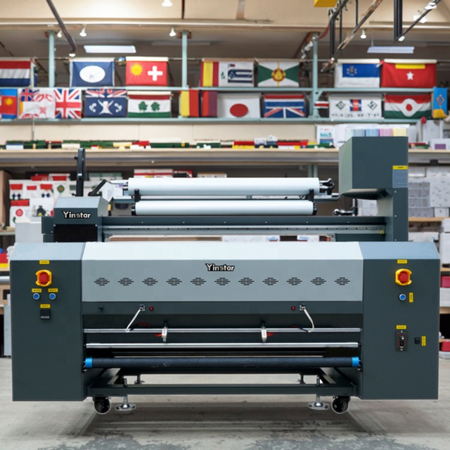 Yinstar Professional 1.3m Digital Banner Inkjet Printer New Flag Sublimation Direct Textile Printing Machine for Polyester
