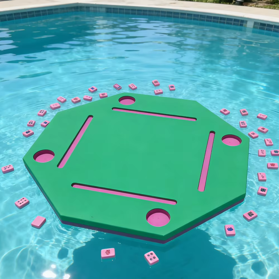 Pool Tables Float Floating Mahjong Tiles for Pool 160-piece American Mahjong Tile with ...