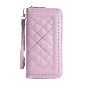 Women's Large Capacity Double Zipper Wallet With Alligator Pattern Anti-theft Ladies Clutch Card Bag Casual Use <b>Phone</b> Storage - Product Image 2