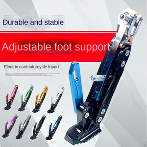 Support latéral simple pour véhicule électrique, pour la modification de moto, avec support de pied et rampes intégrées - Product Image 3