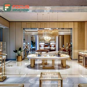 Étagère à bijoux de luxe en verre, cadre en métal, base en bois, multi-niveaux, verrouillable, éclairage LED, haute qualité - Product Image 4