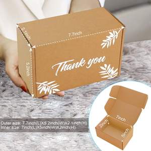 Venta al por mayor directa de precio competitivo caja de zapatos de cartón corrugado caja de embalaje de correo - Product Image 1