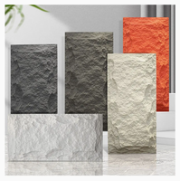 Panneau mural en pierre artificielle 3D en PU ultra-fin léger pour extérieur, épaisseur 3 cm, design moderne, garantie 3 ans