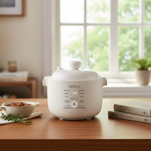 Cuisinière Électrique Intelligente en Céramique à <span class=keywords><strong>Micro</strong></span>-Pression 1,2 L 300 W, Mijoteuse Rapide avec Capteur de Température pour Riz, Soupe, Aliments pour Bébé, Usage Domestique - Product Image 1