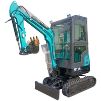 Mini-excavatrices chinoises économiques de 1,5 tonne et 1 tonne avec pièces d'attache pour remorque, en vente