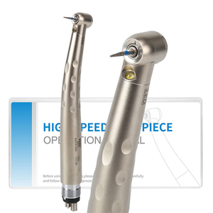 หัวฉีดพ่นน้ำแบบ 3 ทางคุณภาพสูง ปุ่มกดแบบมาตรฐาน ระบบแยกน้ำและอากาศ หัวกรอฟัน LED ความเร็วสูง - Product Image 3