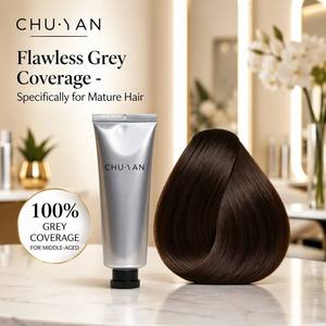 สีผมชูยาน เจนเทิล เกรย์ คัฟเวอร์เรจ สำหรับวัยกลางคน - สูตรบำรุงหนังศีรษะ - สีติดทนนานแบบไม่มีแอมโมเนียสำหรับร้านเสริมสวย - Product Image 4