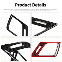 Cadre de décoration de sortie d'air latérale en fibre de carbone véritable, gauche et droite, pour Porsche 911 992, modification intérieure de voiture