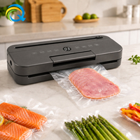 Mesin Vacuum Sealer Makanan Otomatis QH-998 Grosir Pabrik, 60kPa, Ergonomis, Layar Sentuh Satu Sentuhan, Daya Tahan Lama