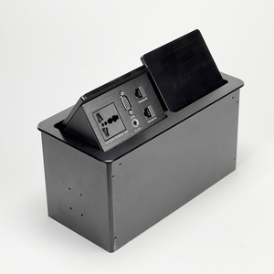 <span class=keywords><strong>Prise</strong></span> de courant escamotable de table industrielle et hospitalière IP44, 2 prises, port de données multimédia, boîte de <span class=keywords><strong>prise</strong></span> cachée en alliage d'aluminium - Product Image 4