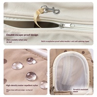 Sac de transport pour animaux de compagnie à pois colorés quatre saisons, pour chats et petits/moyens chiens - Sac de voyage mignon et chic