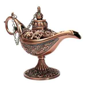 Spielzeug für Heimdekoration Ornamente Legende Ausgehöhlte Märchen Aladdin Wunderlampe Teekanne <span class=keywords><strong>Genie</strong></span>-Lampe Vintage Retro - Product Image 1