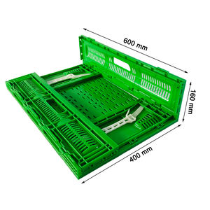 กล่องพลาสติกพับได้แบบตาข่ายพิมพ์โลโก้ได้ วางซ้อนกันได้ ราคาโรงงานที่ดีที่สุดสำหรับการสั่งซื้อจำนวนมาก - Product Image 3