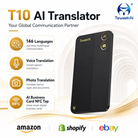 Traduttore AI T10, Dispositivo Linguistico Intelligente, Interprete Vocale, Traduzione Offline per Viaggi e Affari, Comunicazione NFC per Riunioni, Portatile