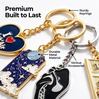 Porte-clés en métal personnalisés sur mesure, avec logo en émail dur ou souple, design gratuit, vente en gros, porte-clés mignons d'anime