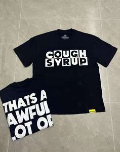 Kaus gambar sirup batuk banyak mengerikan uniseks grafis kustom 100% katun sirup batuk kaus pria kualitas tinggi - Product Image 1