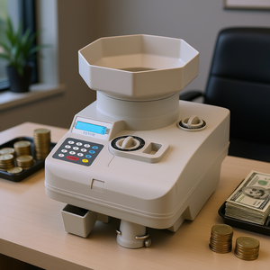 Contador automático de monedas Vevor con capacidad para 1900 monedas, pantalla LED para monedas de un centavo, equipo de grado bancario - Product Image 2