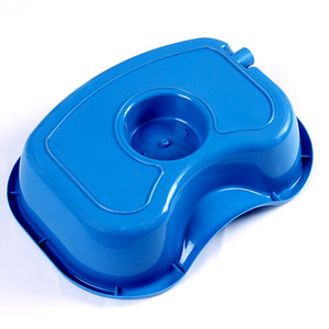 Bassin de lavage pour lit, en plastique bleu, écologique, design renforcé, pour personnes âgées, femmes enceintes, patients alités, usage domestique - Product Image 3