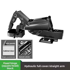 Hydraulic Corner Cabinet Aluminum Frame Glass Door Hinge Minimalist <b>Narrow</b>-Edge 165-Degree Wide-Angle Hinge Furniture Hinge - Product Image 4