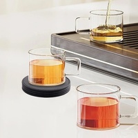 Sous-verres ronds en cuir PU personnalisables par sublimation pour boissons, avec support, vente en gros