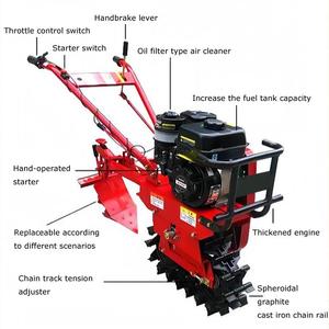Micro-cultivateur portatif pour l'agriculture en montagne, démarrage essence/diesel, tracteur à chenilles, cultivateur facile à utiliser M - Product Image 6