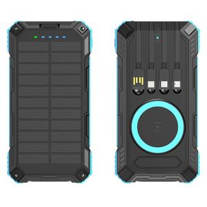 Nuevo Producto: Banco de Energía Solar Inalámbrico con Cable Integrado, Cargador Portátil Solar de 20000mAh con Linterna LED - Product Image 5