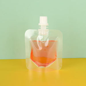 Stock recyclable HD Transparent PET Bec Poche Emballage alimentaire à faible coût pour le stockage à température ambiante à court terme pour Sushi Milk - Product Image 1